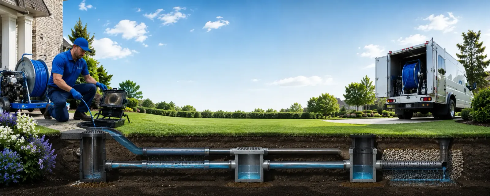 Outdoor drain cleaning information for Aptos, CA